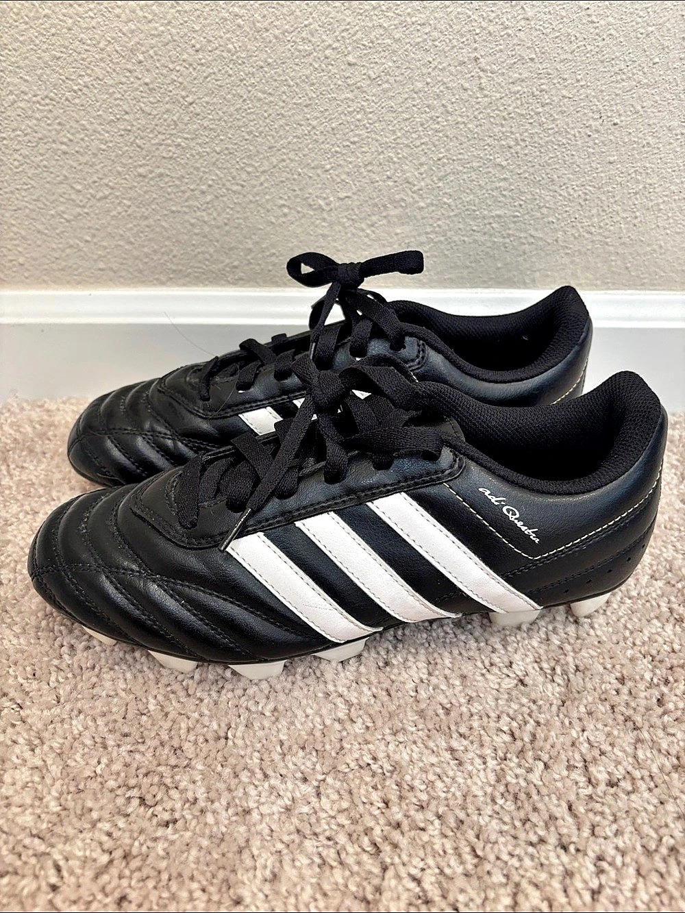 adidas Questra Black & White Soccer Cleats